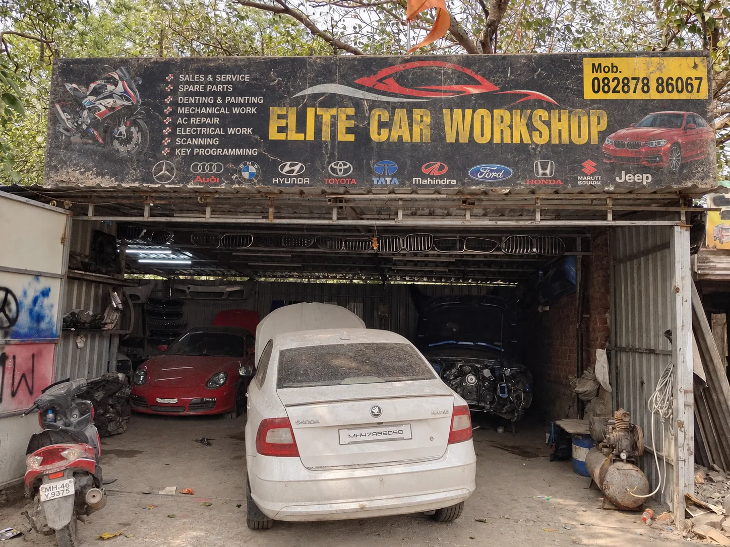 Elite Car Workshop storefront at DLF Phase 3, Sector 24, Gurugram, Haryana, IN, 122002