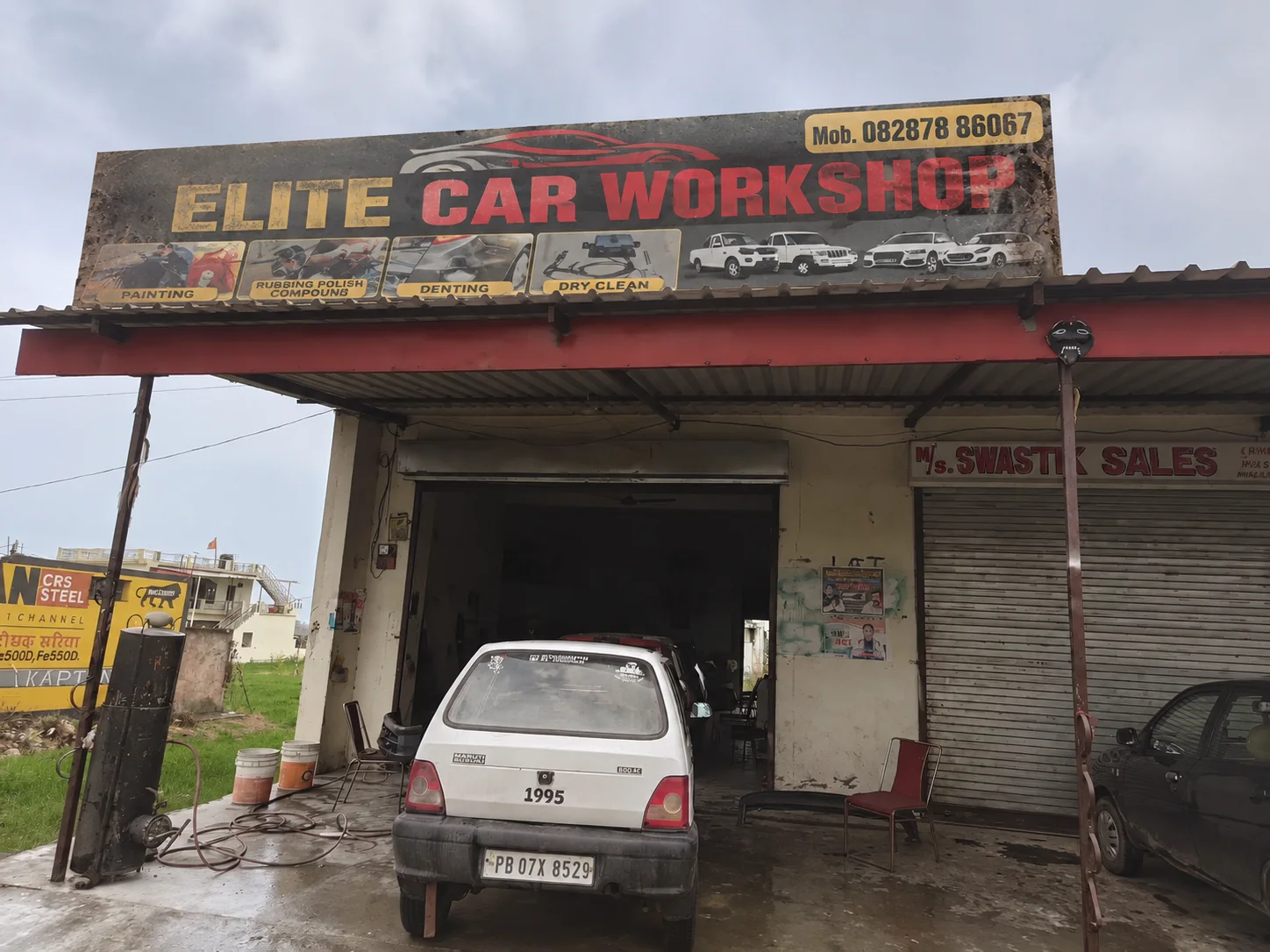Elite Car Workshop storefront at Badshahpur Sohna Rd, Badshahpur, Sector 68, Gurugram, Haryana, IN, 122101